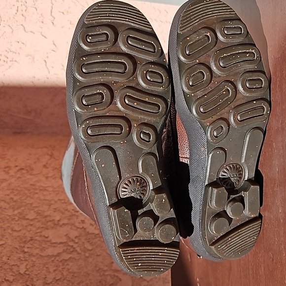 Ugg Australia Belcloud Leather Waterproof Sheepskin Knee Boots Size 7.5 - Picture 16 of 16